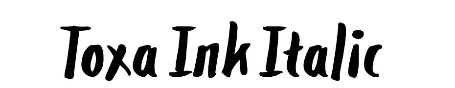 Toxa Ink Italic Yazı tipi ücretsiz indir